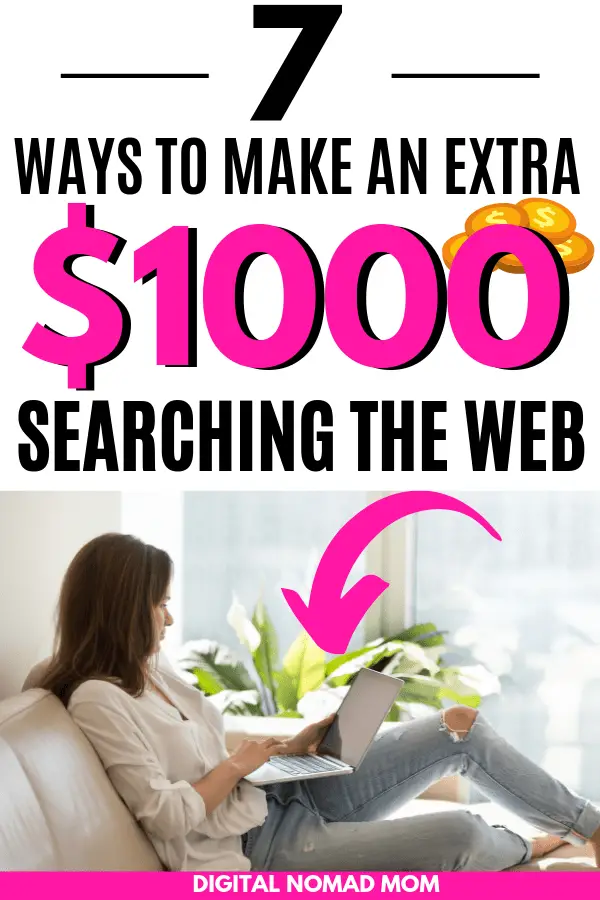 how to make money searching the web