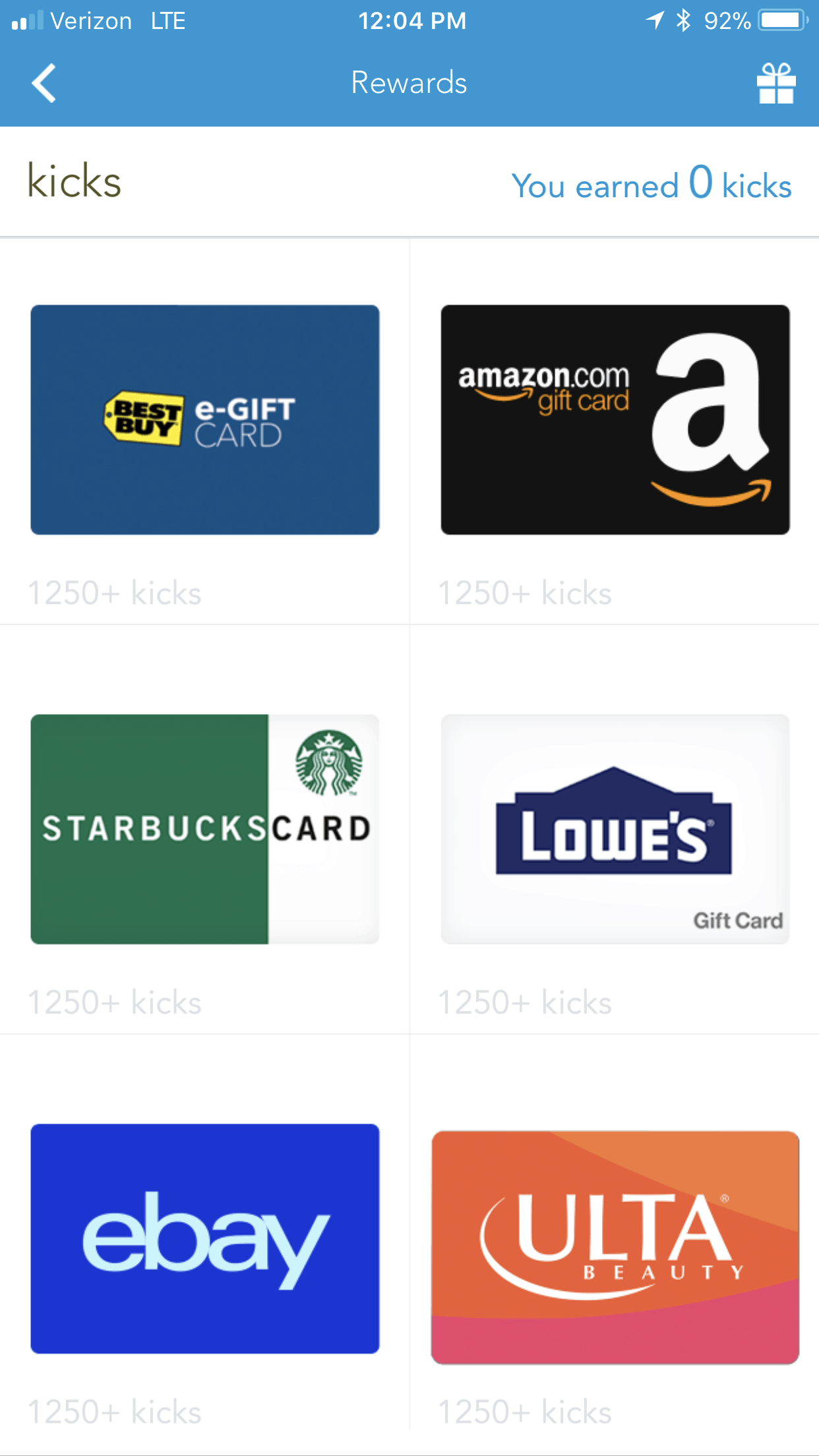 shopkick rewards