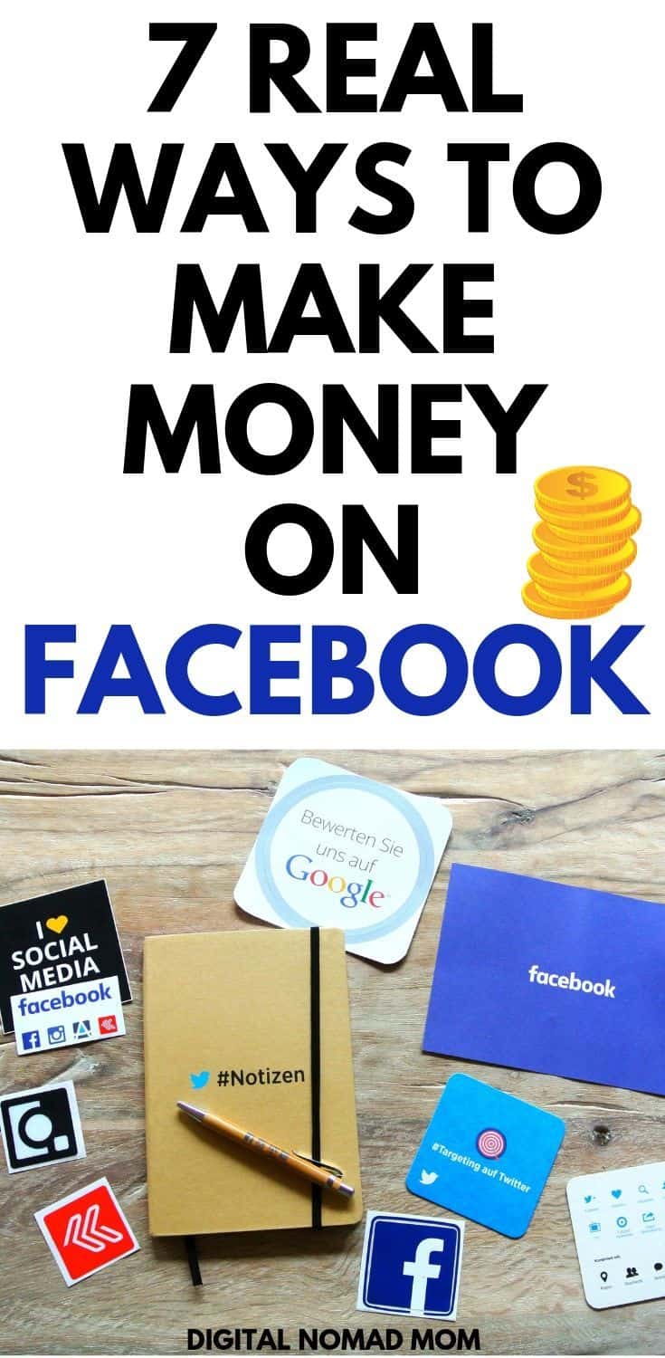 How to Make Money on Facebook - 7 Real Ways to Make Money Online Using Facebook #makemoneyonline #makemoneyfromfacebook #moneymakingtips #moneymakingideas